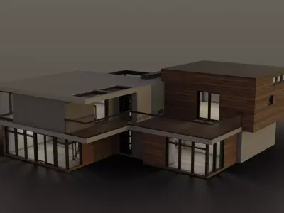 Architect House 3D model purchase