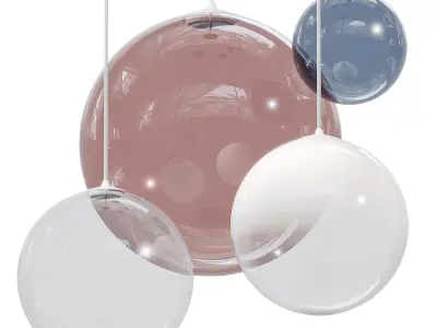 Lodes Random Solo Pendant Lamps 3D model