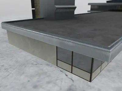 LQSA Control Tower Low-poly 3D model