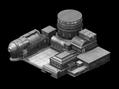 Future World - Black Market 02 3D model