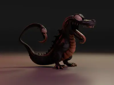Venomgator 3D print model