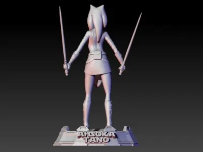 Ahsoka Tano from Clone Wars series 3D print model