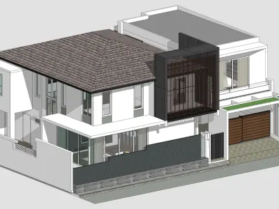 House Architectural Project 01 - The plan is empty 3D model