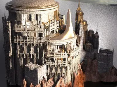 Eternos Inspired Stone Monuments 2 3D model