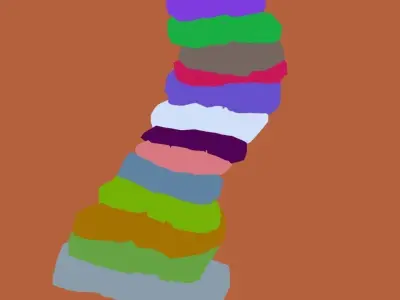 Qu You Path - Stairway 04 3D model