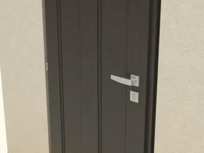 Wooden Door 3D model