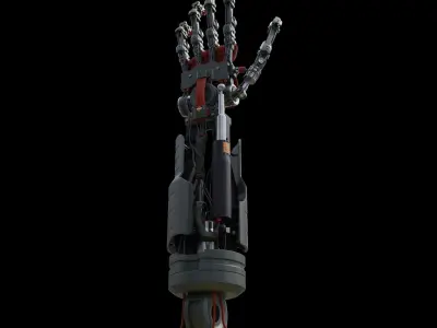 Sci Fi Robot arm 3D model