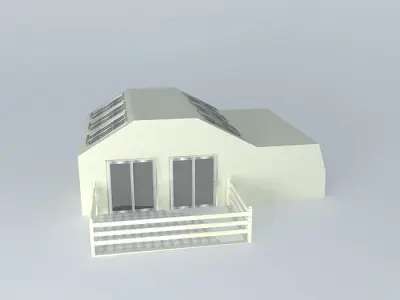 Modern Medium-Sized Canarian House V2 Free 3D model