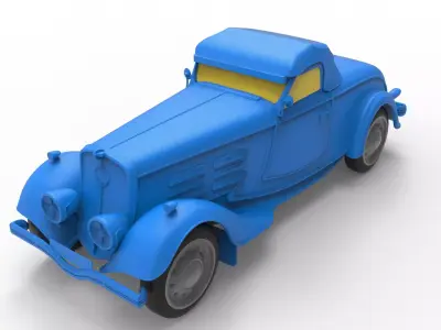 Peugeot 601 1934 Classic Car 3D print model