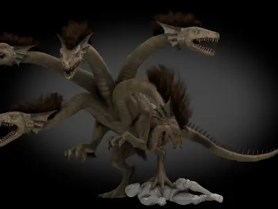 Hydra Low-poly 3D model