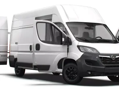 Opel Movano Van L3H3 HQ Interior 2023 3D model