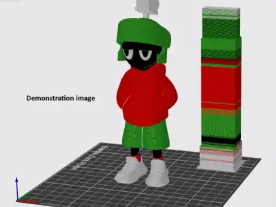 Marvin the martian urban vibes looney tunes 3D print model