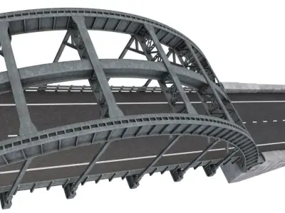 Steel Bridge 3D model order