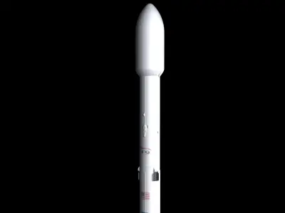 Falcon 9  rocket 3D model