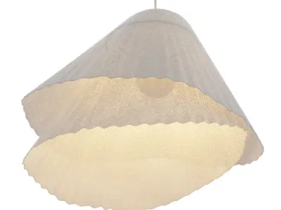 Light fixture with shade hanging from it Free 3D model