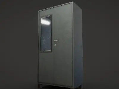 Almirah locker Low-poly 3D model