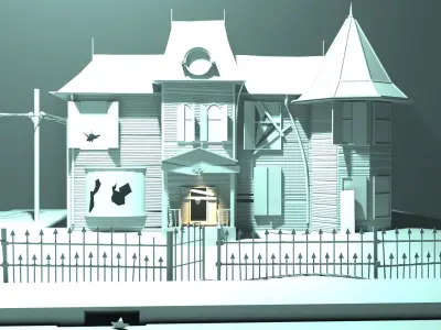 Abandoned house  3D model