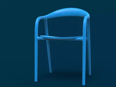 Chair Modern Low-poly 3D model