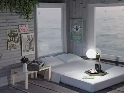 Sunset Bedroom 3D model