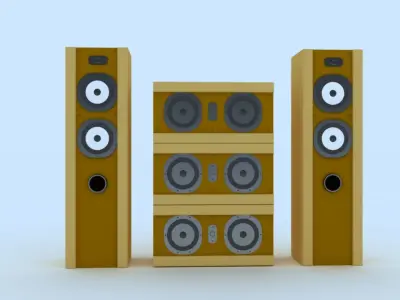 Speaker Model SM1 3D model