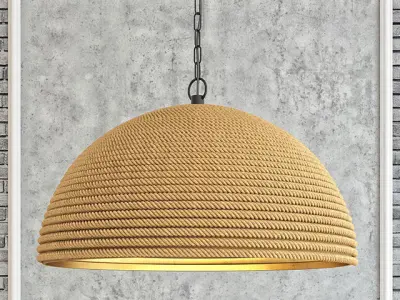 Dome rope chandelier 3D model