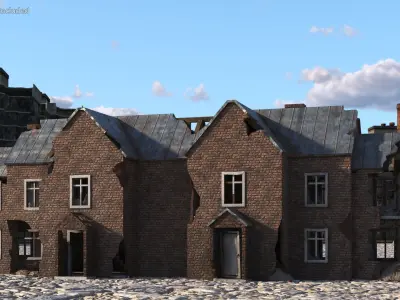  Destroyed Building Constructions Collection 3 