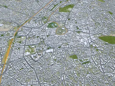 Konya Turkey 30km Low-poly 3D model