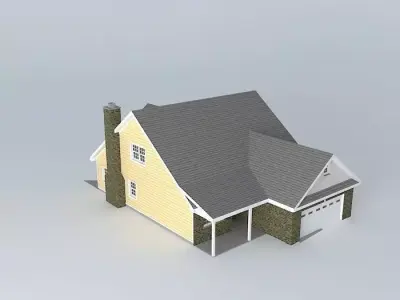 Cottage House Free 3D model buy
