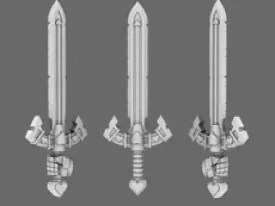 Pride Marines Power Sword 3D print model