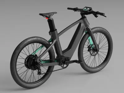  All-Road Electric Bicycle Daily Commute Black 