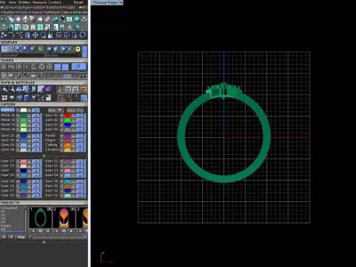Architectural Star Ring 3D print model