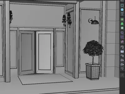 Shop Exterior 3D model