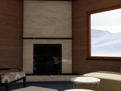Mountain Cabin 01 3D model
