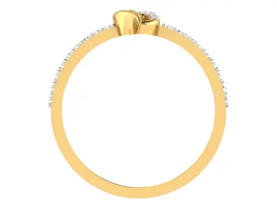 Women Ring Render 3dm STL OBJ FBX  3D print model 10