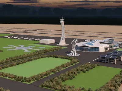 0026 - Architecture Airport - 2021 - 08 3D model