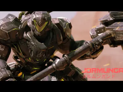 Low Poly - Cybernetic Jormungandr Son of Loki Low-poly 3D model