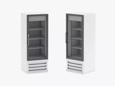 Display Refrigerator with Swing Glass Door 3D model