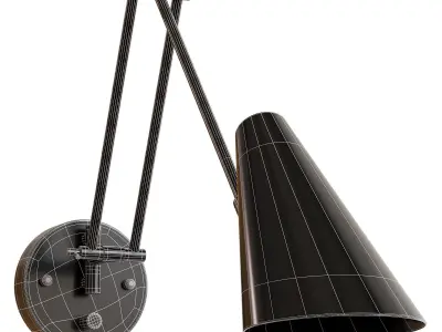 FREDLY lamp Low-poly 3D model