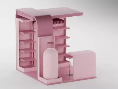 Exhibition Booth 3D model