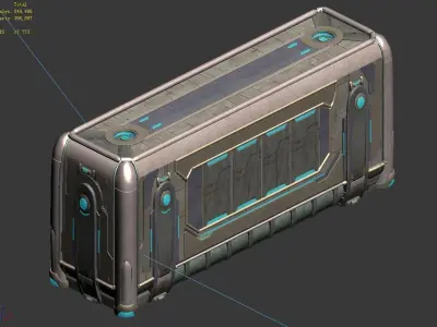 Different dimension - building - wall 03 3D model