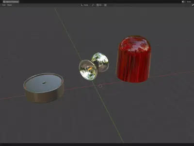 Warning Light PBR 3 Low-poly 3D model