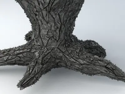 Sci-Fi Shapes - The Tree of Eternity Low-poly 3D model