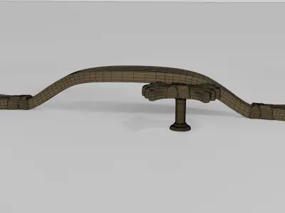 Bronze Furniture Handle 4 3D model