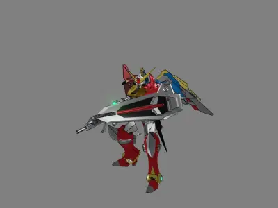 Attacker Gundam B 23 3D model