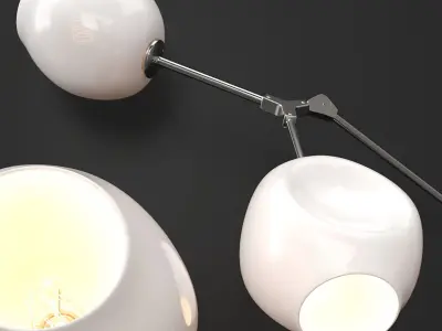 Wall light Branching bubble 3D model