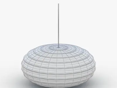 1514 - Hanging Lamp Low-poly 3D model