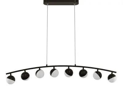 CHOIR light fixture with six lights hanging from ceiling 3D model