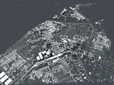 Cityscape Kherson Ukraine  3D model