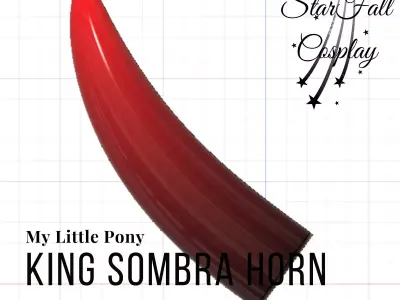 King Sombra Horn 3D Model 3D print model