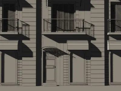 Baroque Building Low-poly 3D model